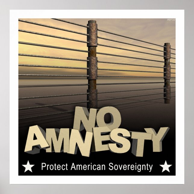Keine Amnesty Poster (Vorne)