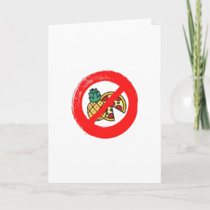 Keine Ananas auf Pizza Karte