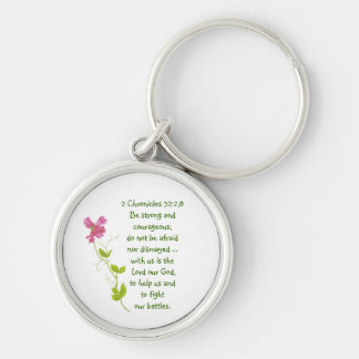Keine Angst, Courage Scriptures Sweet Pea Locket Schlüsselanhänger