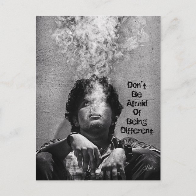 Keine Angst davor, eine andere Postkarte zu sein (Vorderseite)