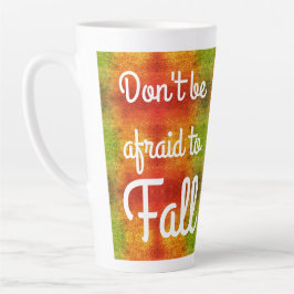 keine Angst haben Latte Tasse zu fallen