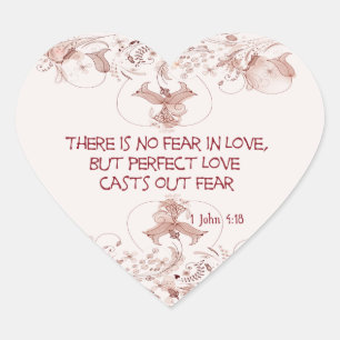 Keine Angst in Liebe Aufkleber