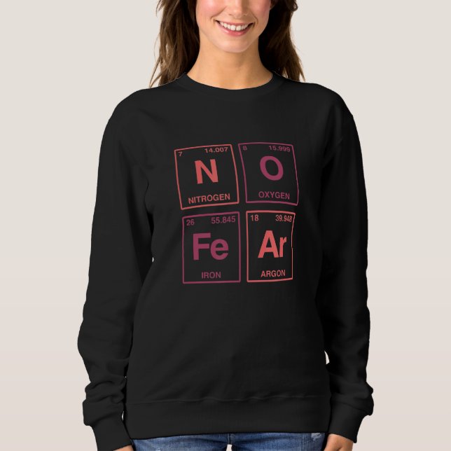 Keine Angst in regelmäßigen Tabellen 1 Sweatshirt (Vorderseite)