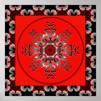 Keine Angst MandalaGram Poster