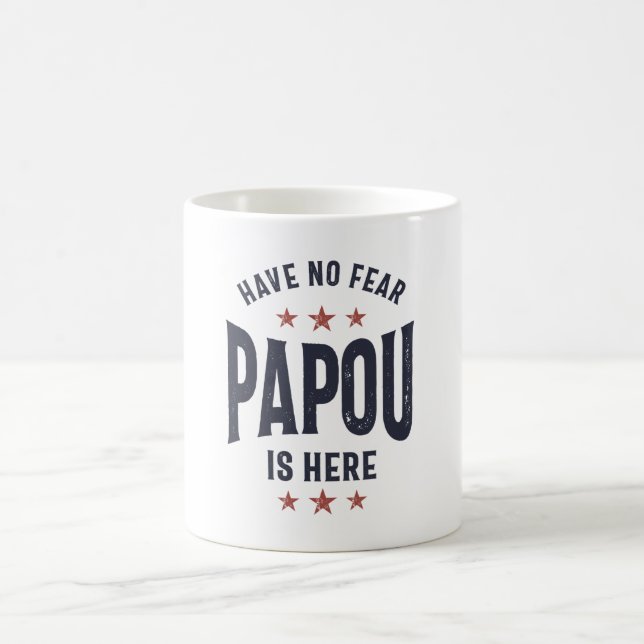 Keine Angst, Papou ist hier | Father Grandpa-Gesch Kaffeetasse (Mittel)