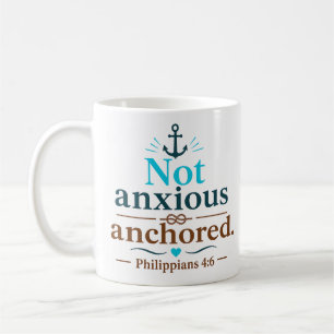 Keine Angst, verankert Moderner christlicher Spruc Kaffeetasse