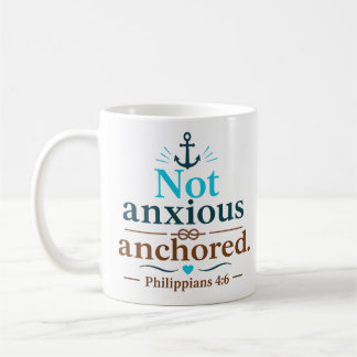 Keine Angst, verankert Moderner christlicher Spruc Kaffeetasse