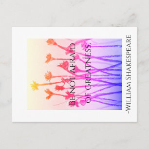 Keine Angst vor Größe Postkarte