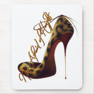 "Keine Angst vor Höhen" Tres Chic High Heel Desig Mousepad