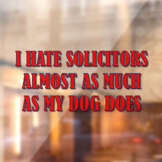 Keine Anwälte Fensteraufkleber