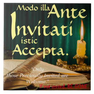 Keine Anwälte. (in lateinisch) Fliese