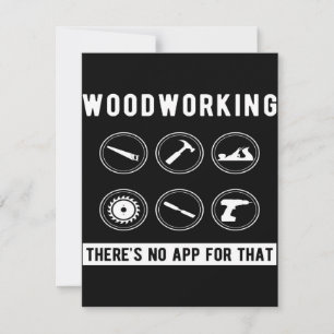 Keine Anwendung für die Holzbearbeitung Einladung