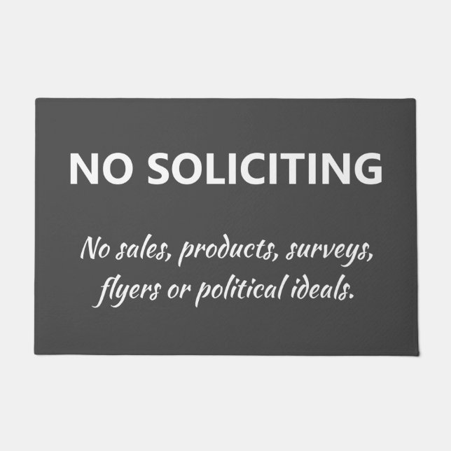 Keine Anwerbung Fußmatte (Vorderseite)