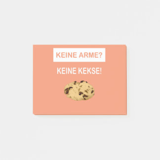Keine Arme Keine Kekse Post-it Klebezettel