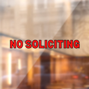 Keine Aufforderung an Red Black Kontur Business Do Fensteraufkleber