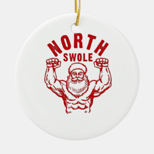 Keine Aufzüge keine Geschenke North Swole Washingt Keramik Ornament