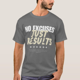 "Keine Ausreden, einfach Ergebnisse" Modern Men Gr T-Shirt