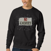 KEINE AUSREDEN Fette Motivations-Sweatjacke
