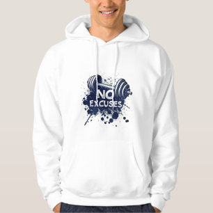 Keine Ausreden Hoodie – Fette Motivations-Typograf