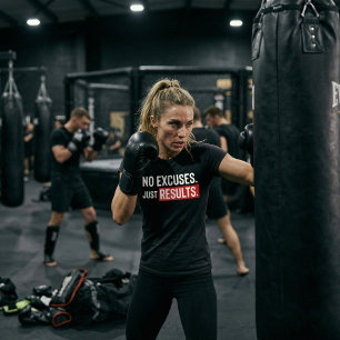 Keine Ausreden, Nur Ergebnisse Gym Motivations T-S T-Shirt