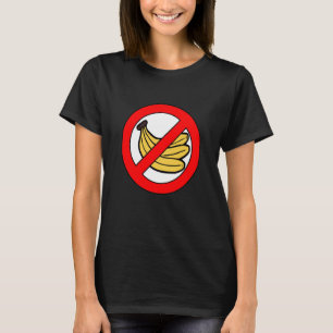 Keine Bananen auf dem Boot Bananenhasser Boot Rege T-Shirt