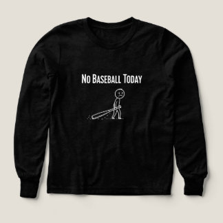 Keine Baseball Heute Traurige Strichmännchen Baseb