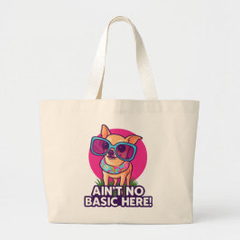 Keine Basis hier! Chihuahua-Tasche Jumbo Stoffbeutel