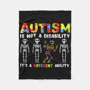 Keine Behinderung, andere Fähigkeit Skelett Autism Fleecedecke