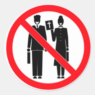 Keine Bibelwirbel Runder Aufkleber