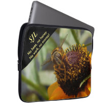 "Keine Bienen, kein Honig-" Neopren-Laptop-Hülse