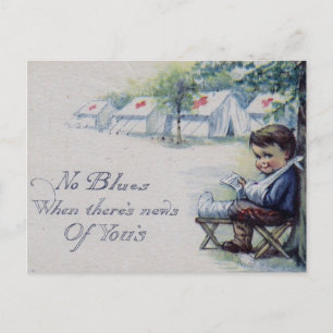 Keine Blues, wenn Nachricht von dir Postkarte