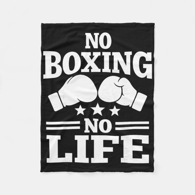 Keine Boxen Kein Leben Boxhandschuhe Boxhandschuhe Fleecedecke (Vorderseite)