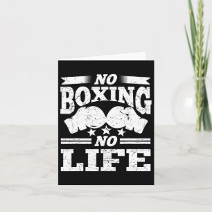 Keine Boxen keine Boxhandschuhe Karte