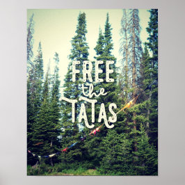 Keine Bras im Wald erlaubt Poster