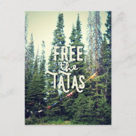 Keine Bras im Wald erlaubt Postkarte