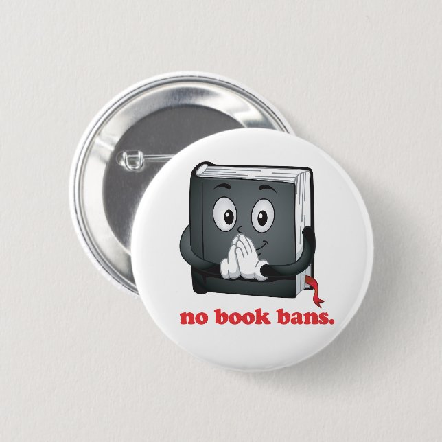Keine Buchverbote Bitte Button (Vorne & Hinten)