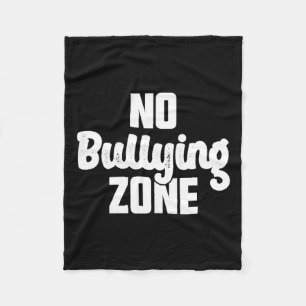 Keine Bullying Zone stoppt Schikanierung Fleecedecke
