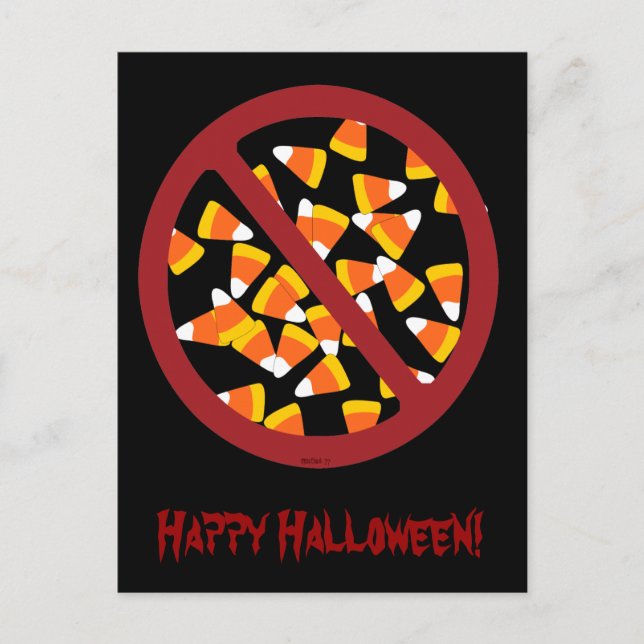 Keine Candy Corn Postkarte (Vorderseite)