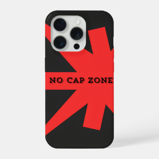 Keine Cap Zone Bold Red Art Print iPhone 15 Pro Hülle