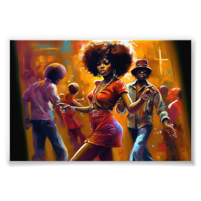 Keine Chance, schwarze digitale Kunst Fotodruck (Vorne)