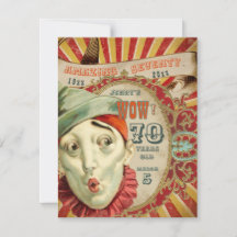 Keine Clownerie, es ist ein Vintage 70. Geburtstag