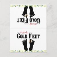 Keine Cold Feet Funny Socks Postkarte