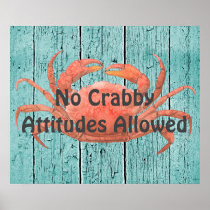 Keine Crabby-Einstellungen Poster
