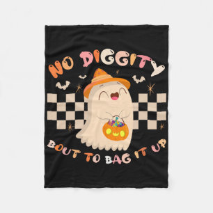 Keine Diggy Bout, um es Niedliches Ghost-Halloween Fleecedecke
