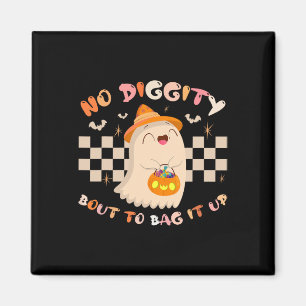 Keine Diggy Bout, um es Niedliches Ghost-Halloween Magnet