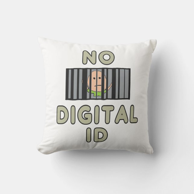 Keine digitale ID Kissen (Vorderseite)