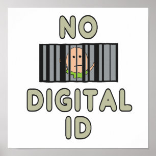 Keine digitale ID Poster