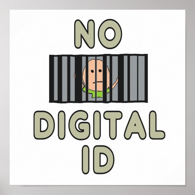 Keine digitale ID Poster (Vorne)