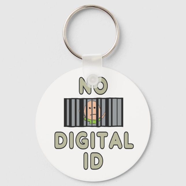 Keine digitale ID Schlüsselanhänger (Vorderseite)