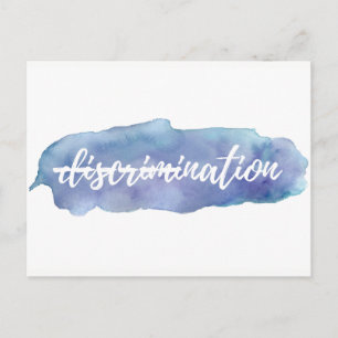 Keine Diskriminierung in dieser nationalen Postkar Postkarte